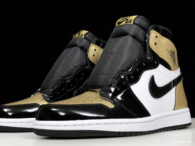 High 1 Retro Air Toe 861428-007 Glod Jordan 0608